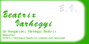 beatrix varhegyi business card